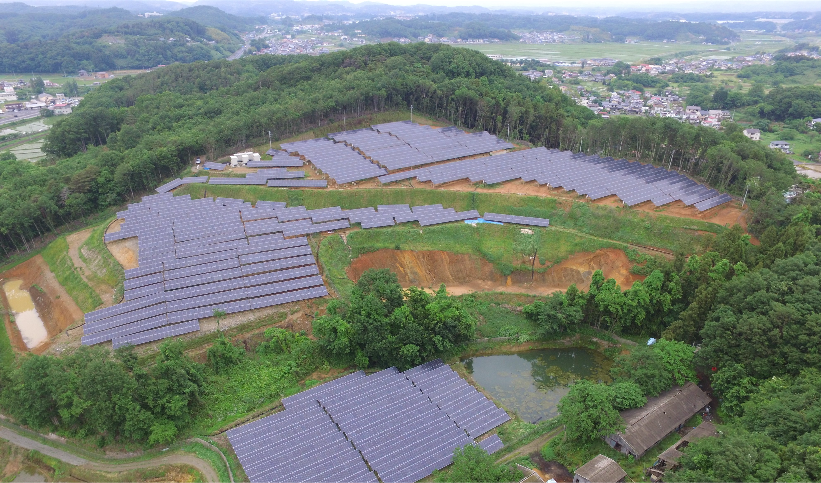 CHUWA 二本松発電所 航空写真